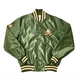 Vintage 80's Houston's Resturant Of New Orleans Satin Varsity Bomber Jacket
